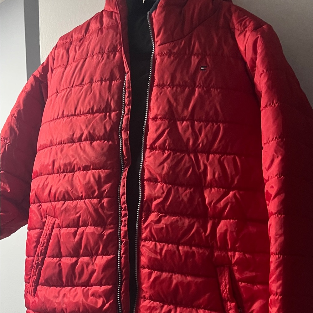 Tommy Hilfiger Vibrant Red Quilted Jacket